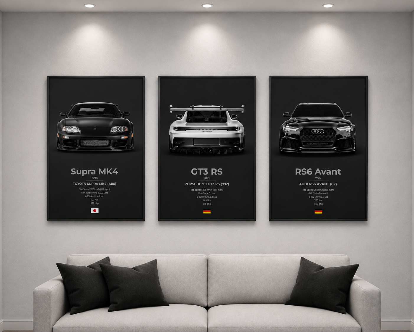 Trinity Car Frames Black