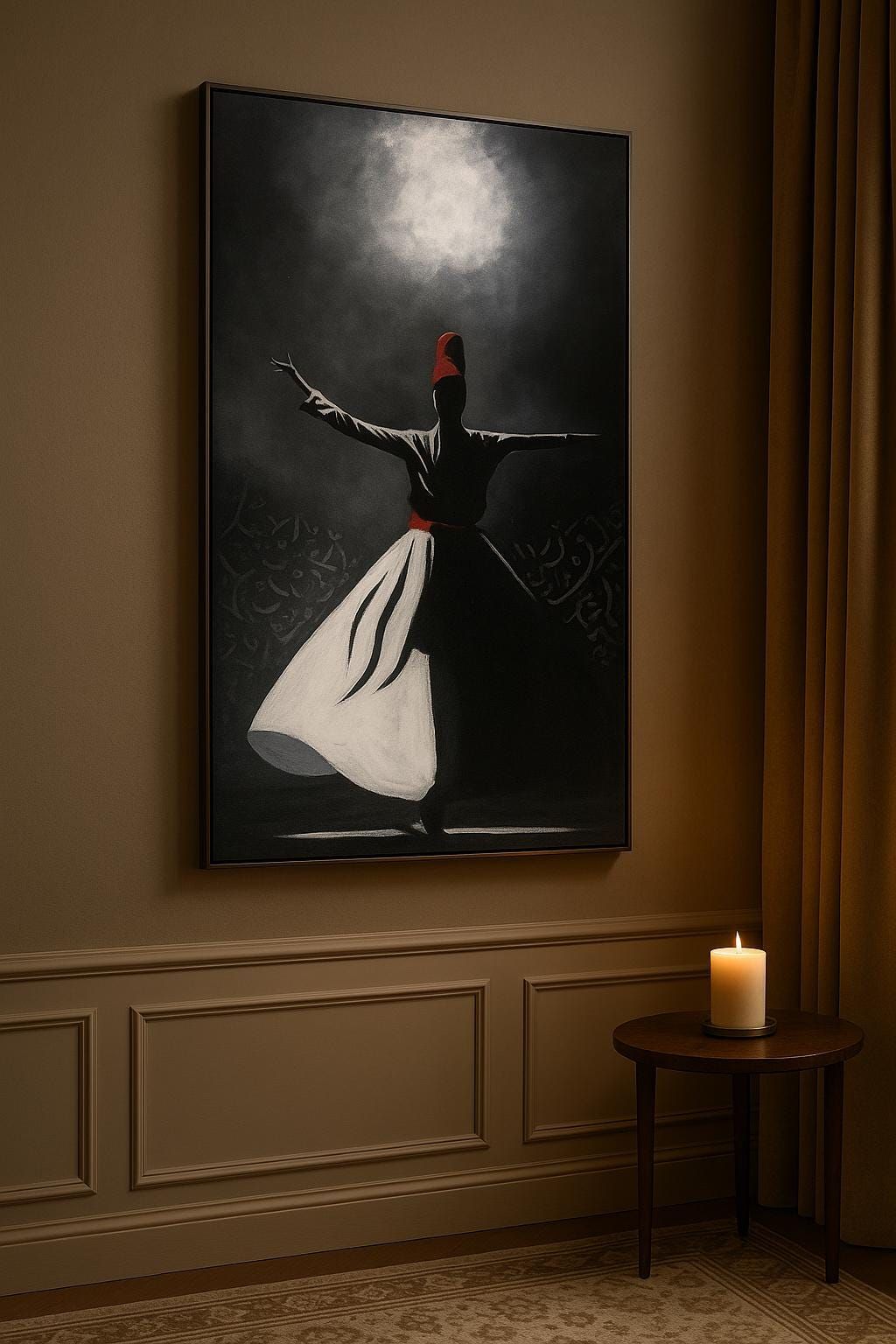 Whirling Rumi Art