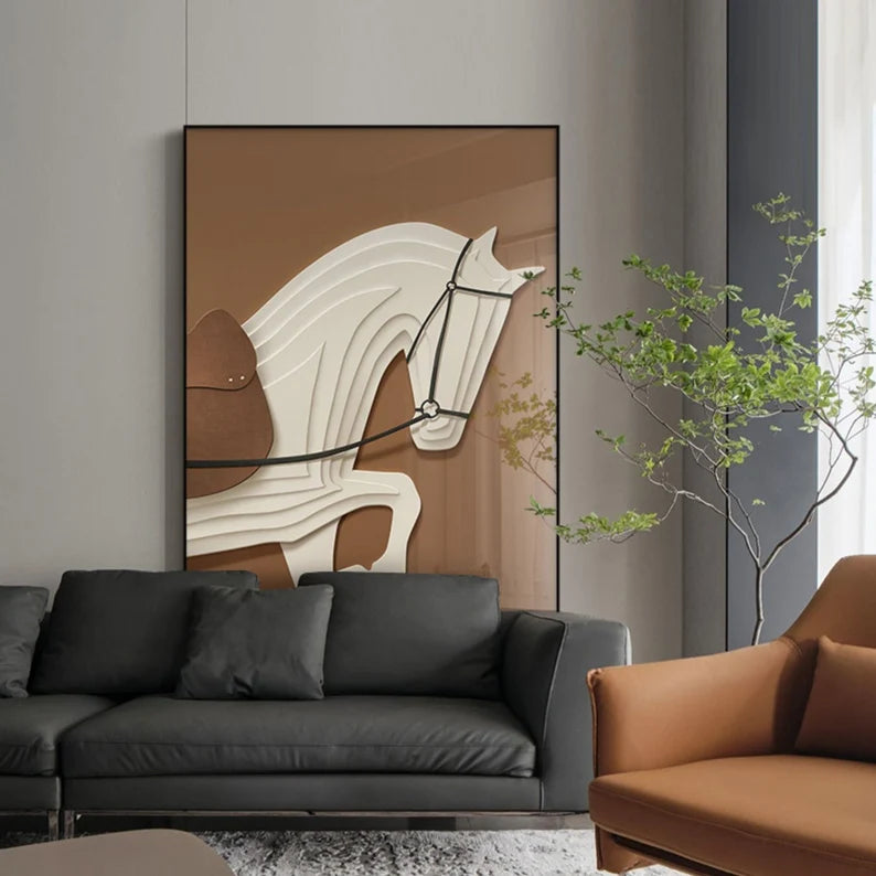 Brown Stereoscopic Horse