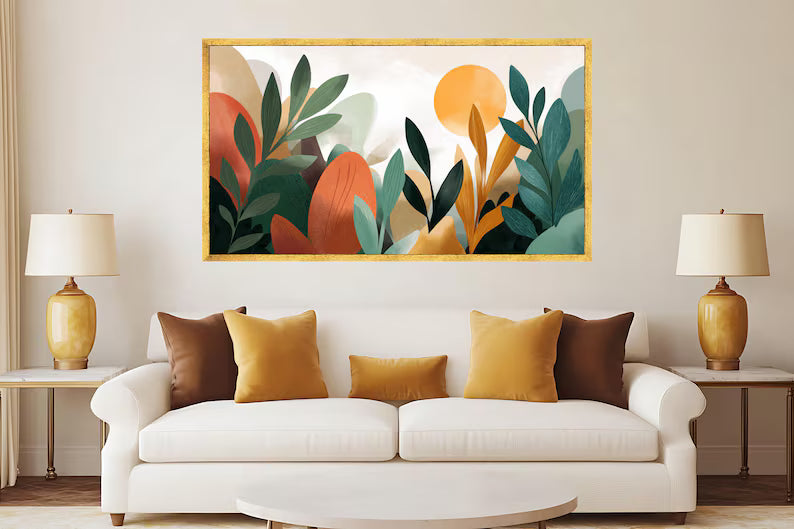 Abstract Botanical Canvas Wall Art