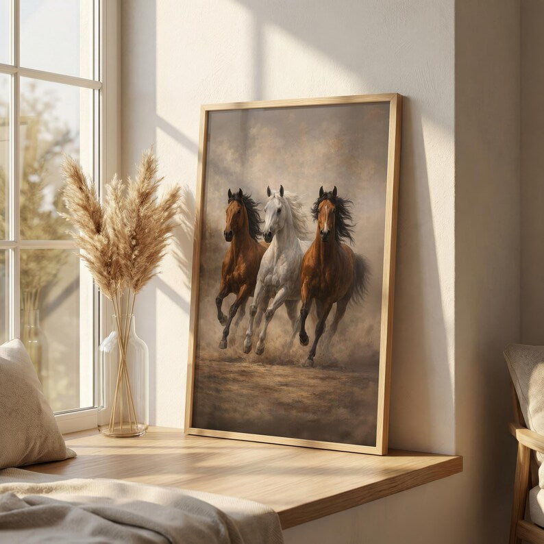 Running Horses Wall Art