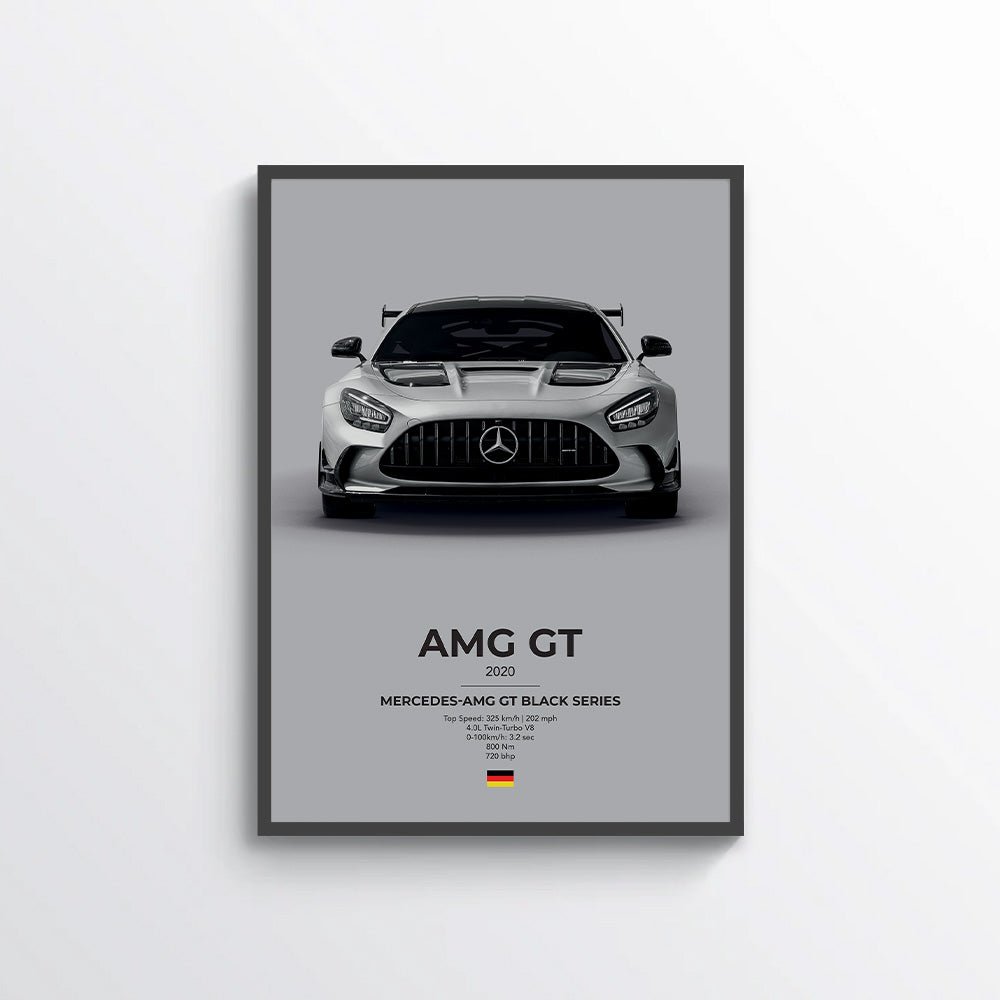 Mercedes AMG GT Black Series Poster