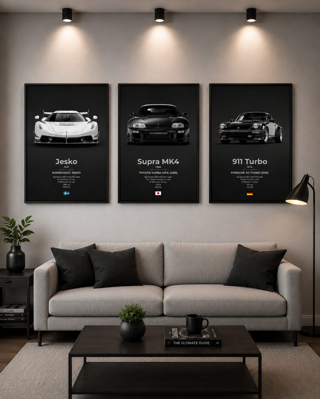 Trinity Car Frames Black