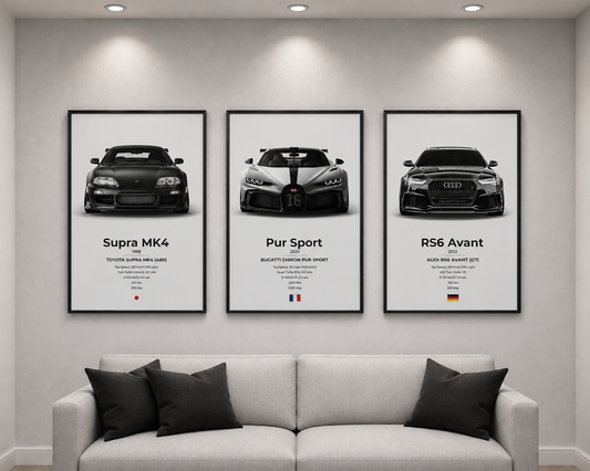 Trinity Car Frames White
