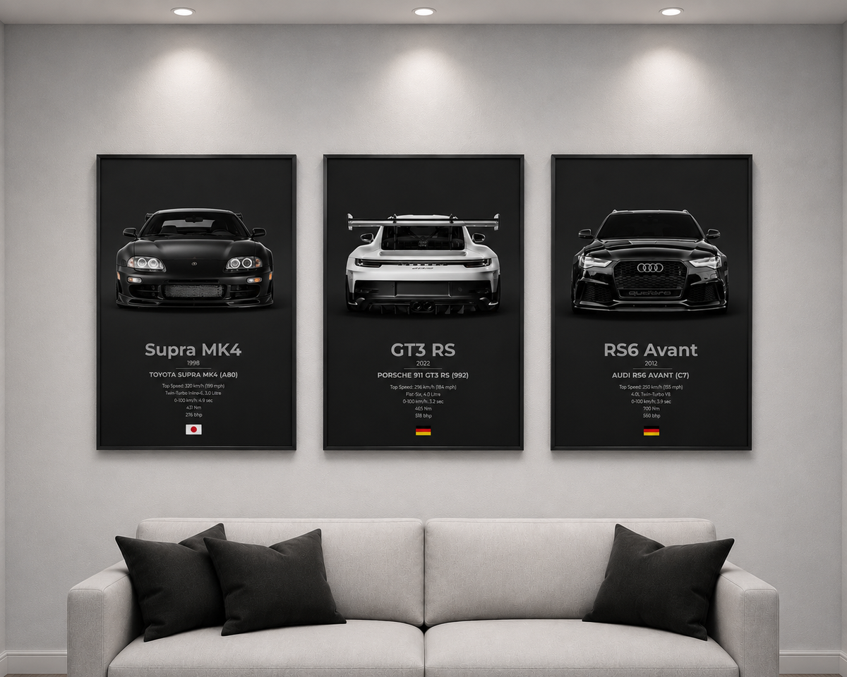 Trinity Car Frames Black