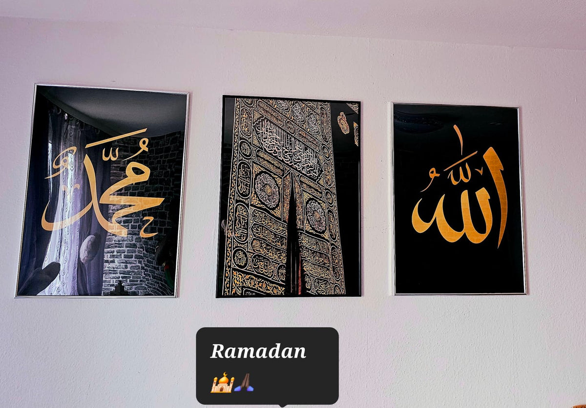 Kaaba -  Allah - Muhammad Set.