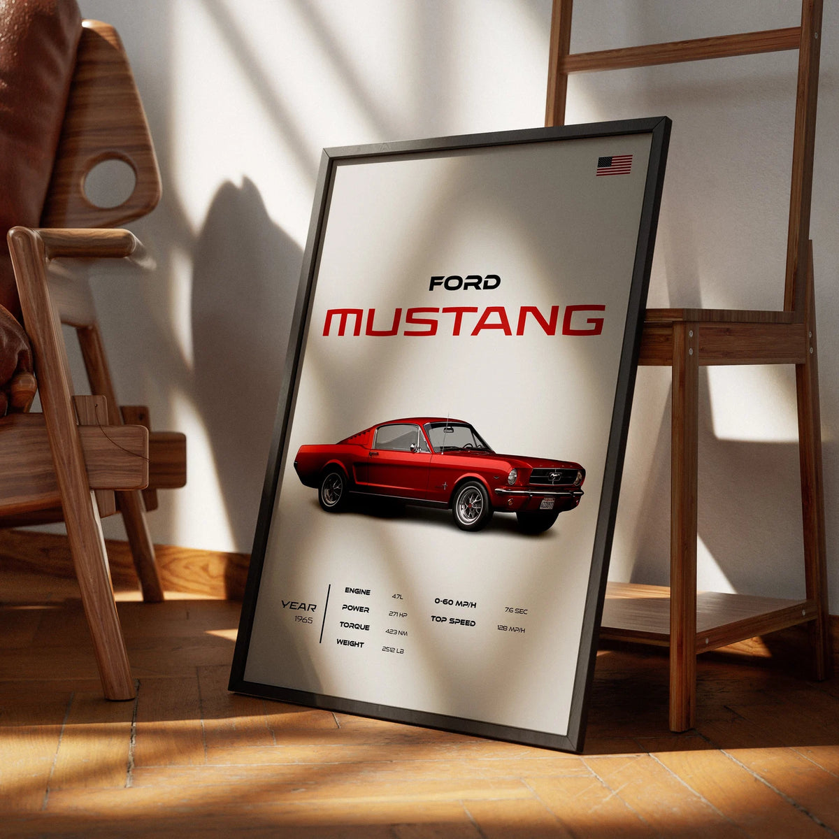 MUSTANG Poster  : Luxury SUV Car Lover Print.