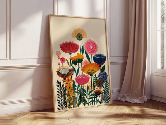 Colorful Botanical Wall Art Print