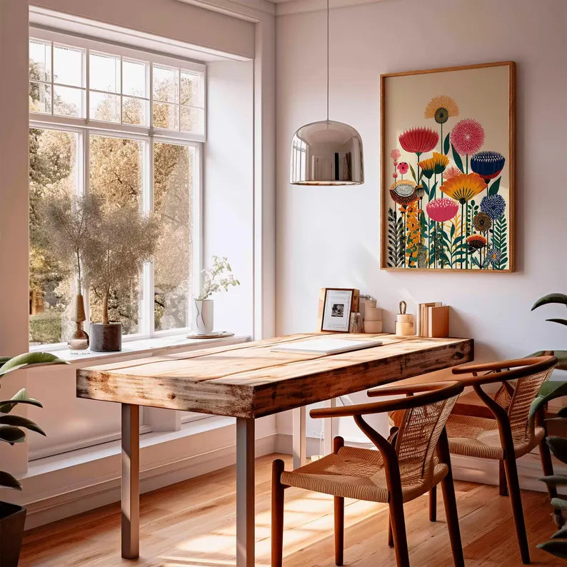 Colorful Botanical Wall Art Print