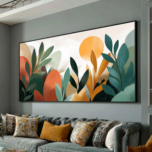 Abstract Botanical Canvas Wall Art