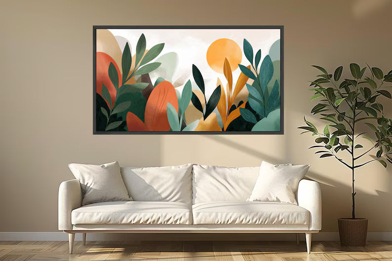 Abstract Botanical Canvas Wall Art