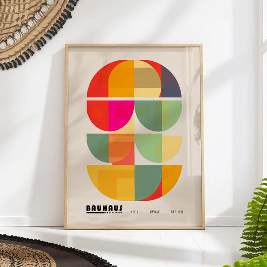 Bauhaus Print Colorful