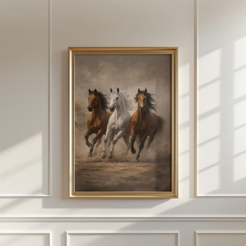 Running Horses Wall Art