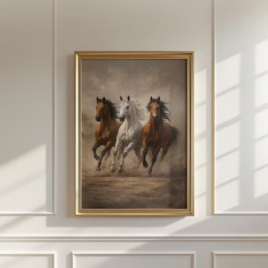 Running Horses Wall Art