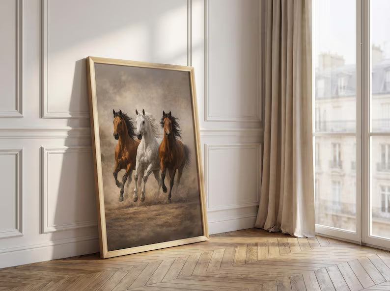 Running Horses Wall Art