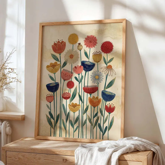 Colorful Botanical Wall Art Print