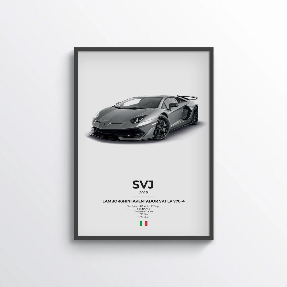 Lamborghini Aventador SVJ LP 770-4 Poster