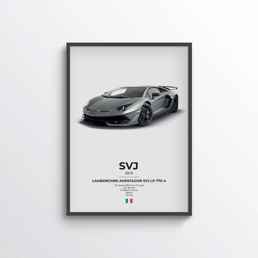 Lamborghini Aventador SVJ LP 770-4 Poster