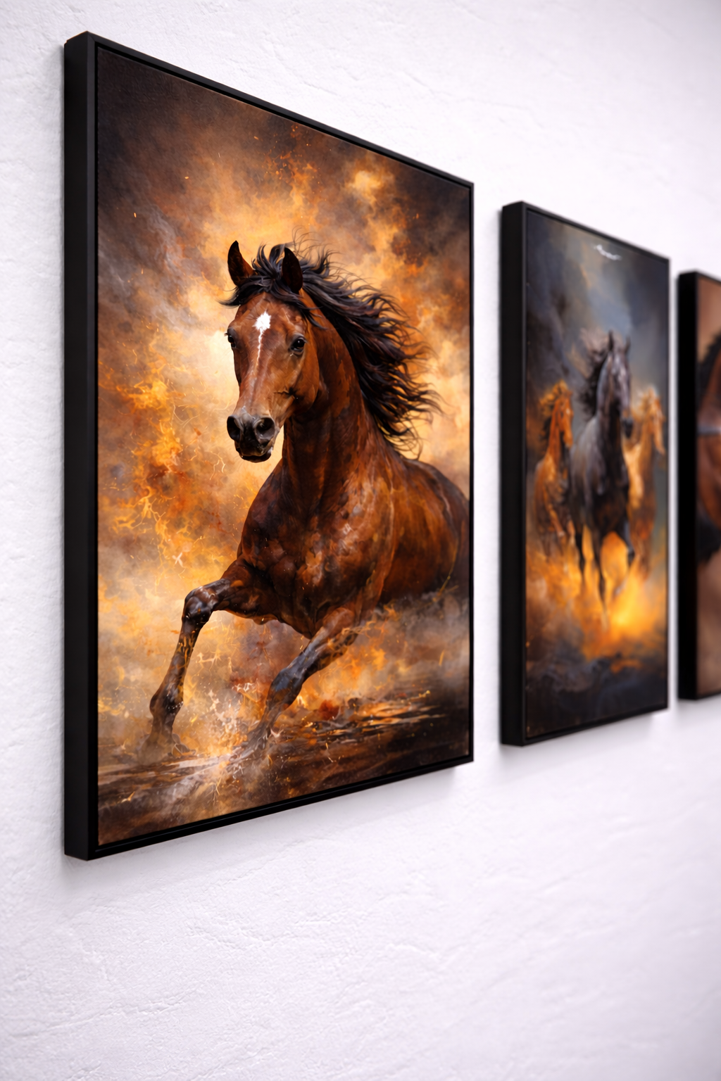 Power in Motion – Set of 3 Horse Frames