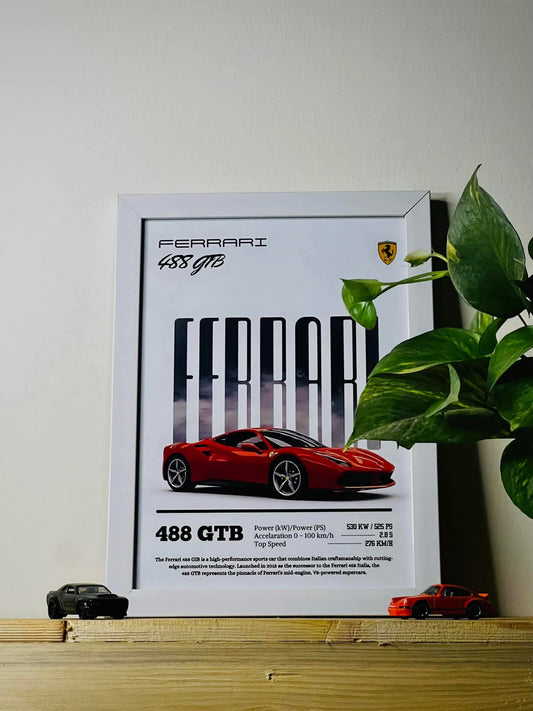 FERRARI : Luxury SUV Car Lover Print.