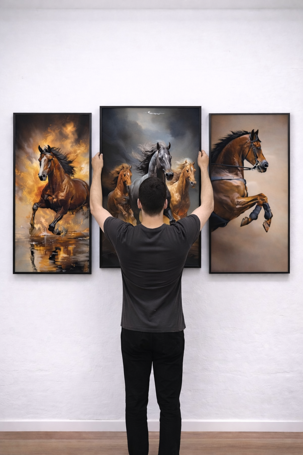 Power in Motion – Set of 3 Horse Frames