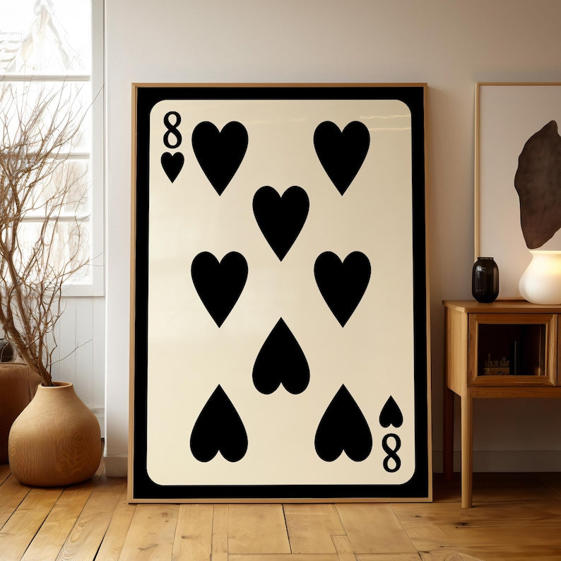 8 Ball Retro Black Decor