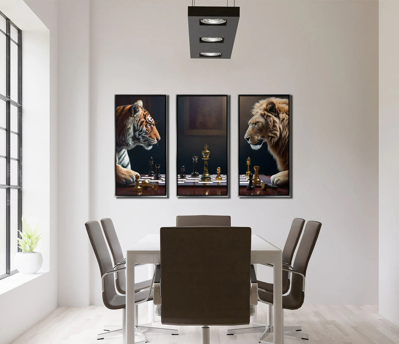 Lion Vs Tiger Chess.