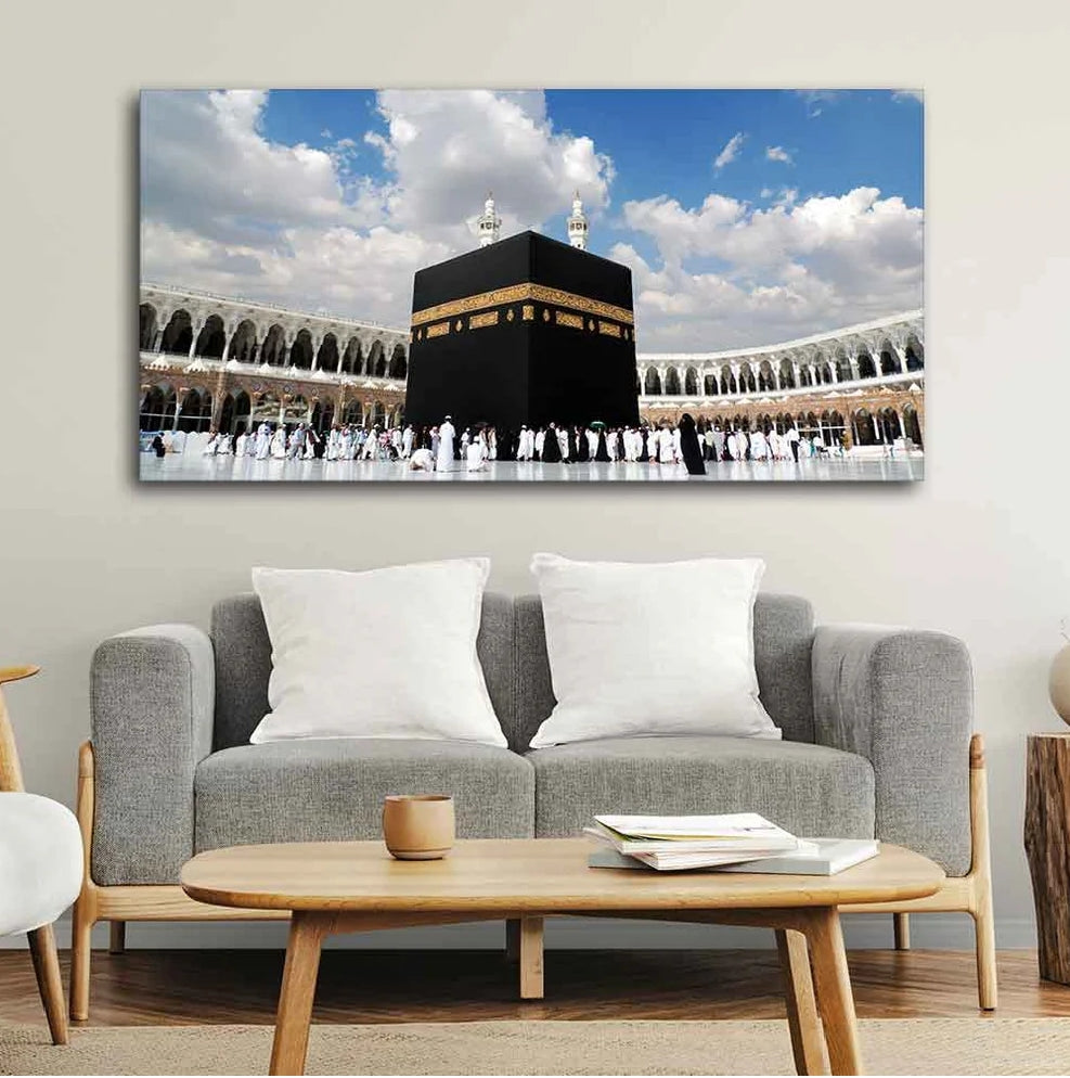 Islamic Canvas Wall Painting of Makkah al-Mukarramah