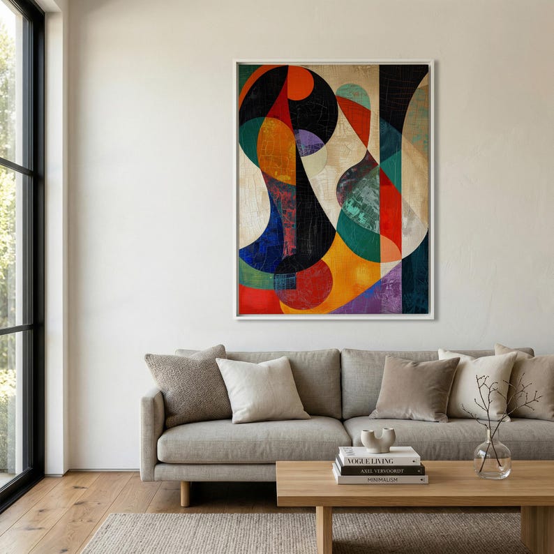 Geometric Framed  Artwork